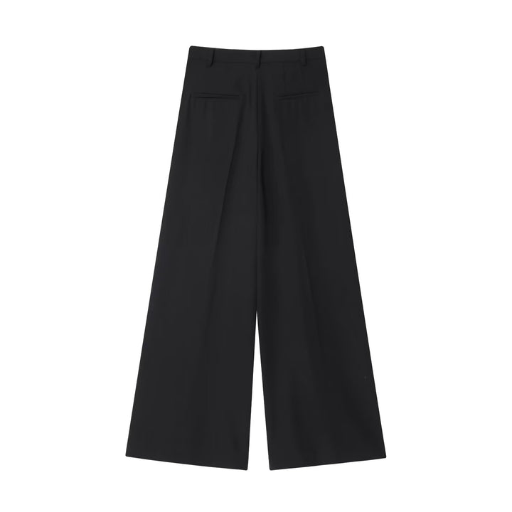 Damen Hochtaillierte Culotte-Hose mit weitem Bein und Bügelfalte Echo Archiv
