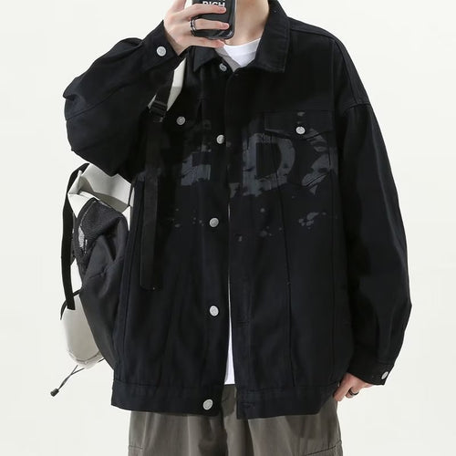 Herren Modische Denimjacke mit Brusttaschen – Denvaro