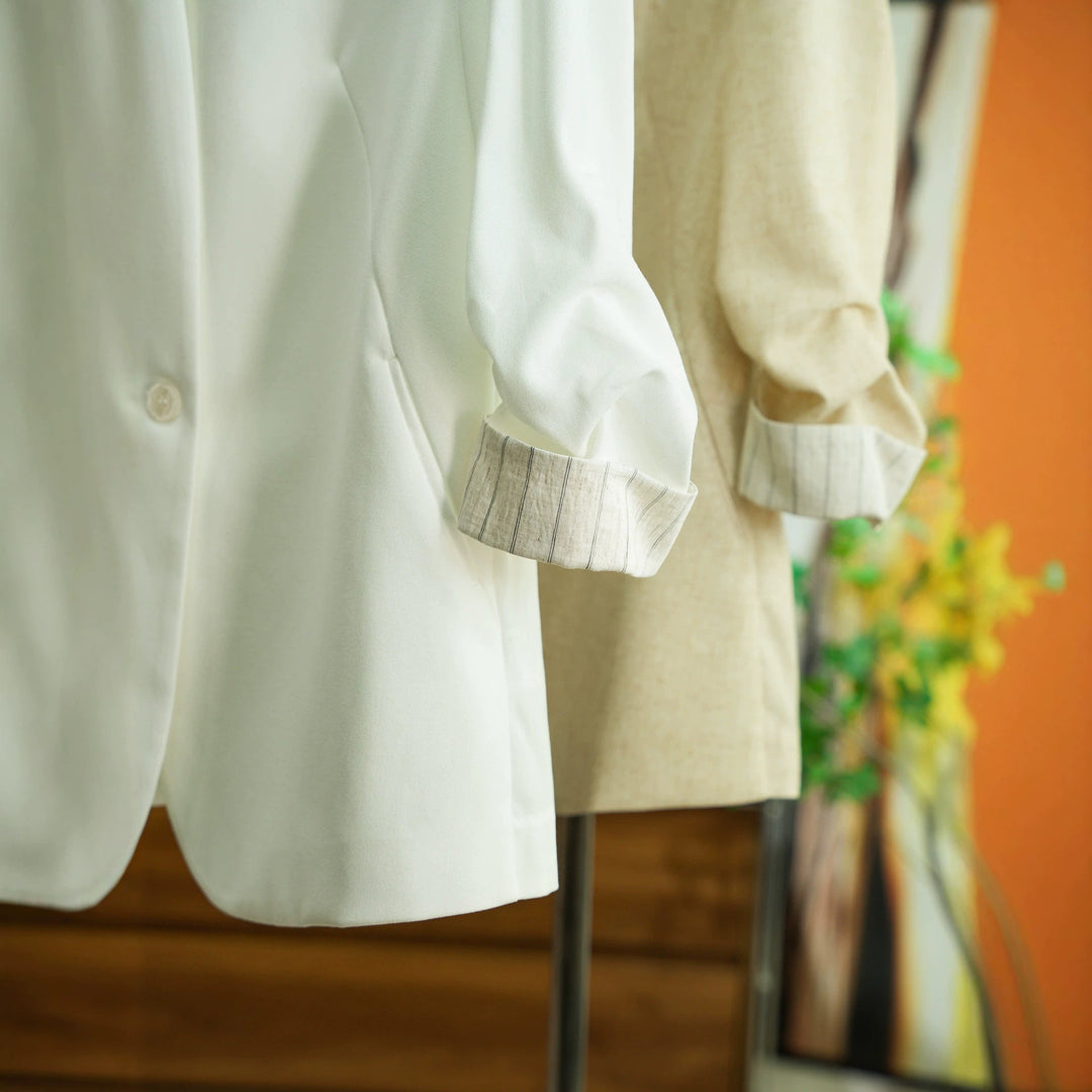 Damen Modischer Blazer mit leicht strukturierter Oberfläche Echoarchiv
