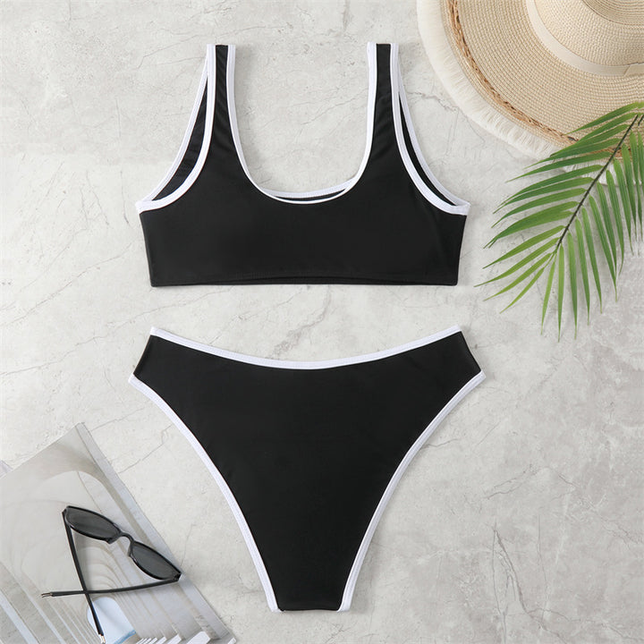 Damen Bikini-Set mit sportlichem Schnitt und hochtailliertem Höschen Echo Archiv