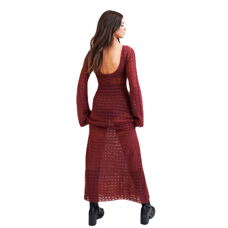 Damen langes, gehäkeltes Strandkleid Echo Archiv