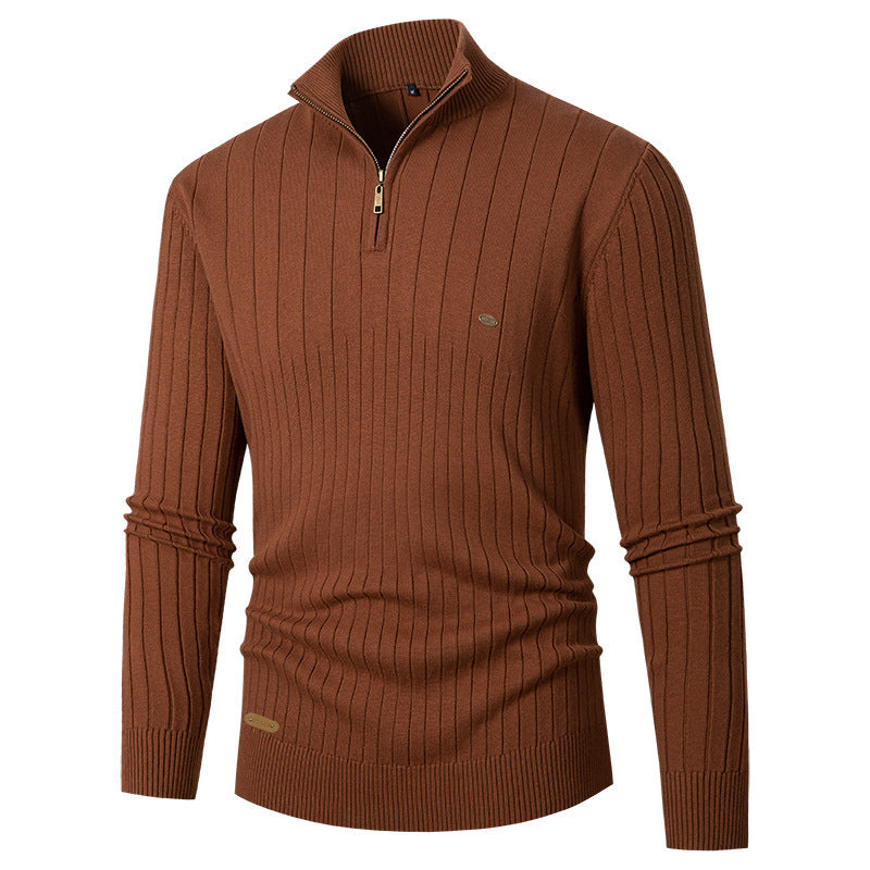 Herren Pullover mit Stehkragen und Feinstrick Echoarchiv