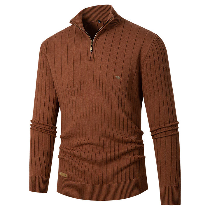 Herren Pullover mit Stehkragen und Feinstrick Echoarchiv