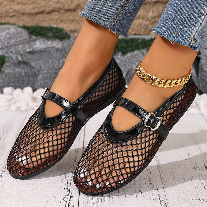 Damen Netzschuhe mit elegantem Riemen Echoarchiv