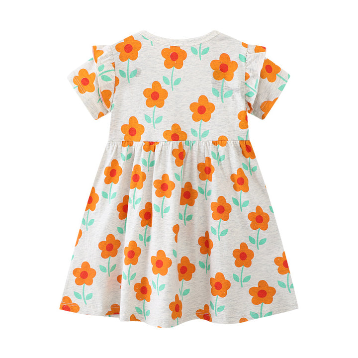 Mädchen Sommerkleid mit floralen Mustern Echo Archiv