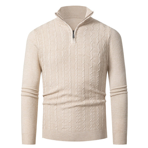 Herren hoher Kragen Strickpullover Echoarchiv