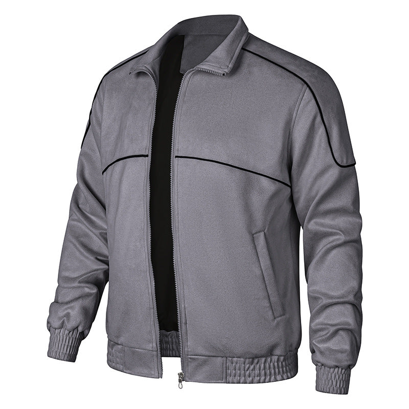 Herren stilvolle Übergangsjacke mit elastischen Bündchen Echoarchiv