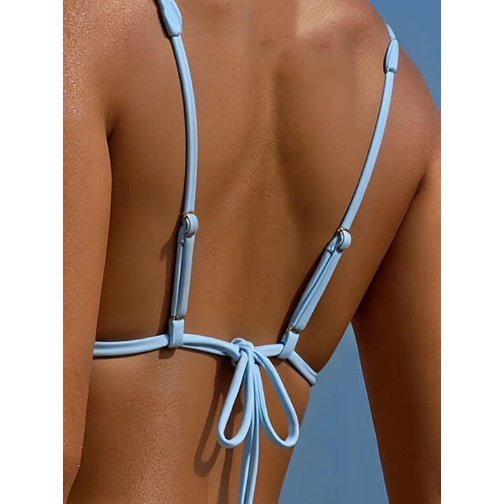 Damen Triangel-Bikini mit verliebtem Dekor und verstellbarem Halter Echo Archiv