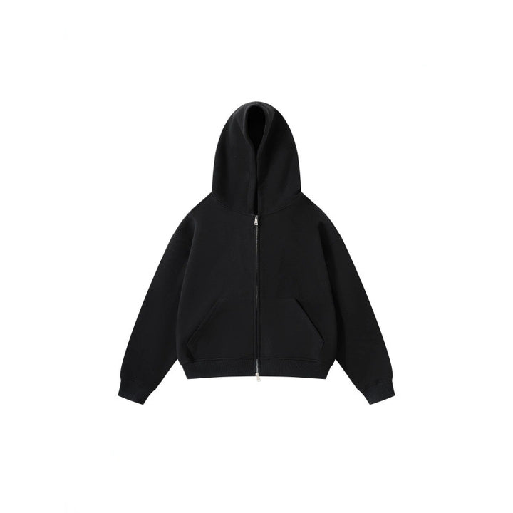 Unisex Oversize Kapuzenjacke mit durchgehendem Reißverschluss und Kängurutaschen aus Baumwoll-Fleece Echo Archiv