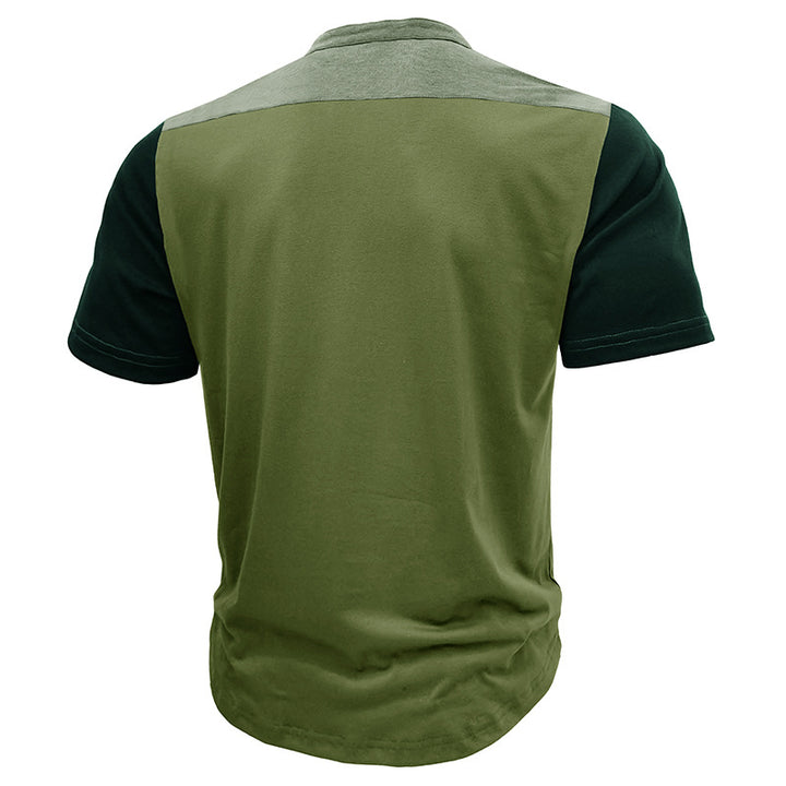 Herren Polo-T-Shirt mit modischem Stehkragen und praktischer Knopfleiste Echoarchiv