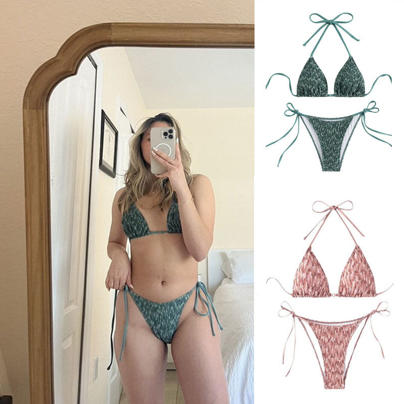 Damen Triangel-Bikini mit raffiniertem Bindedesign Echo Archiv
