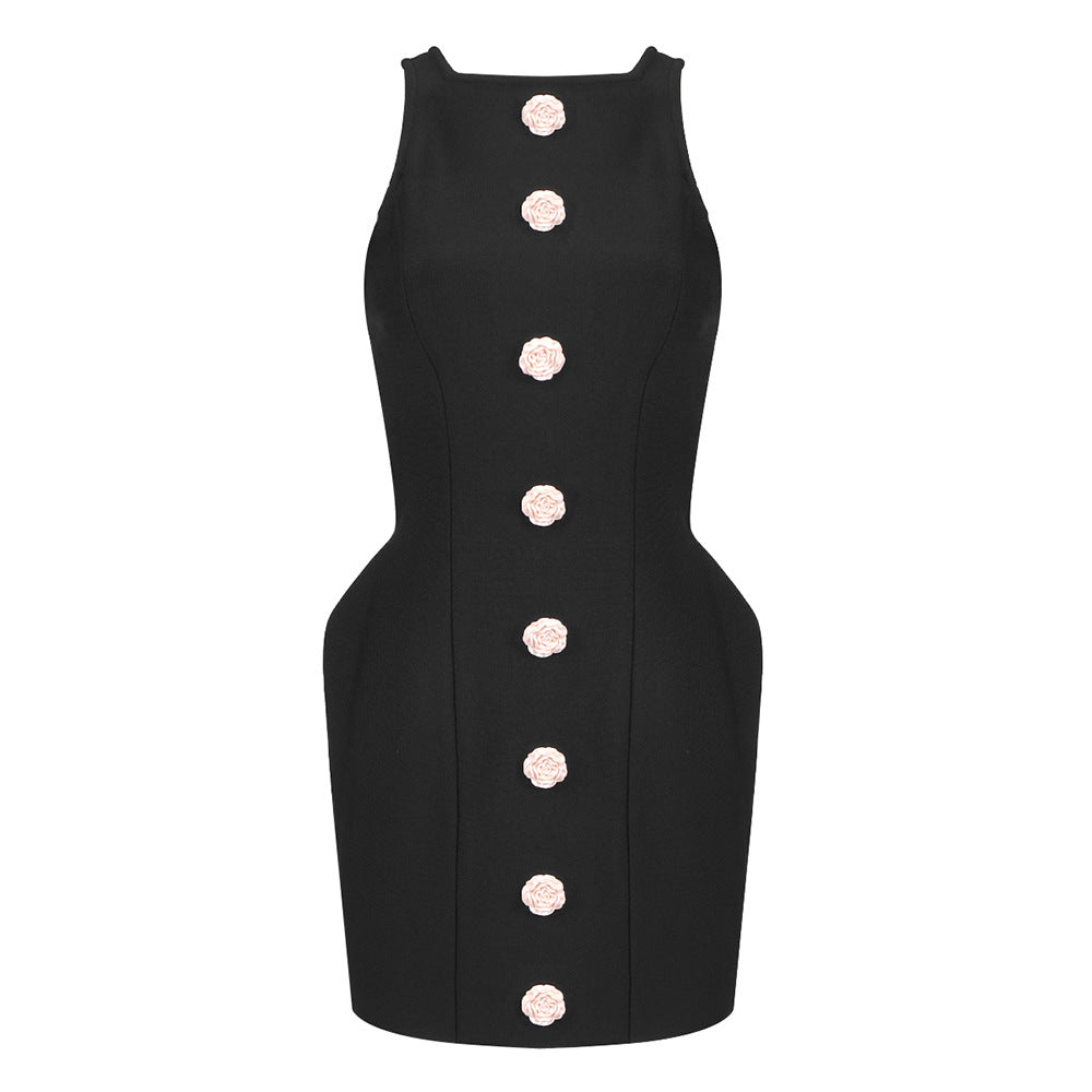 Damen Figurbetontes Kleid mit Blumendetails Echo Archiv
