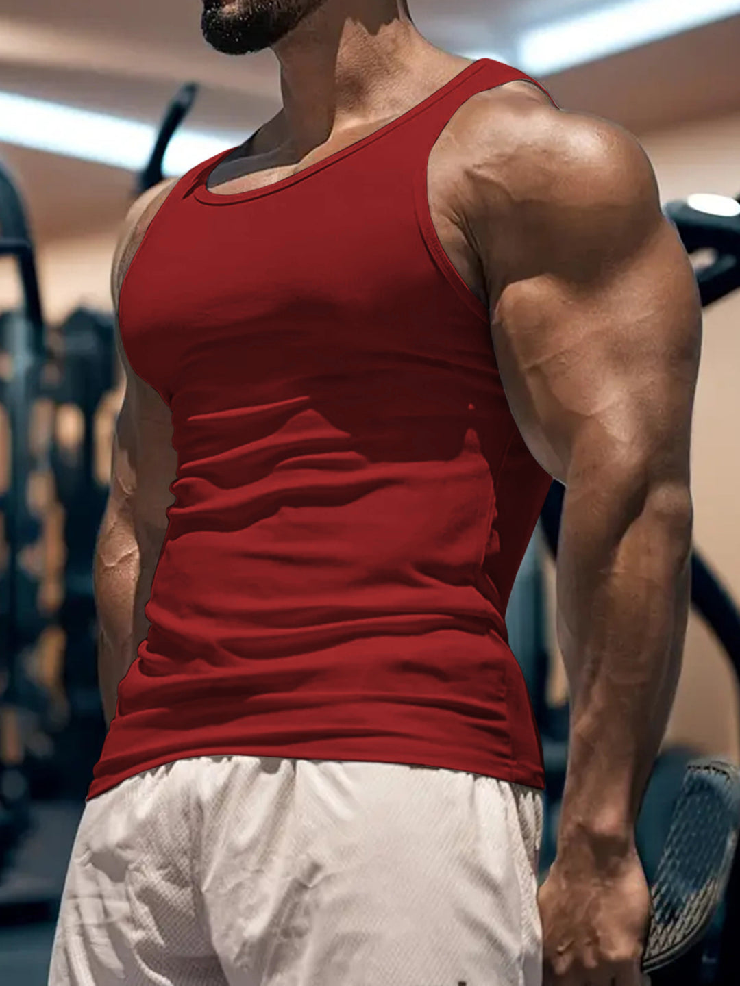 Herren Sportliches Tanktop aus atmungsaktivem Funktionsmaterial Echoarchiv