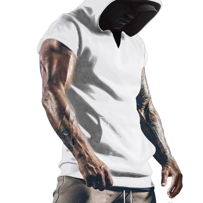Herren Sportliches Kurzarm-Hoodie Echoarchiv