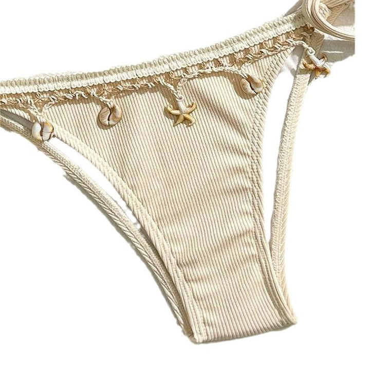 Damen Triangel-Bikini mit verspielten Detailbändern und eleganter Verzierung Echo Archiv
