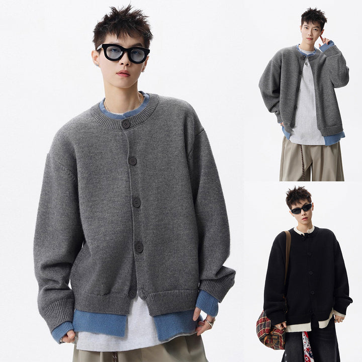 Damen Oversized Strickjacke mit Knopfleiste Echoarchiv