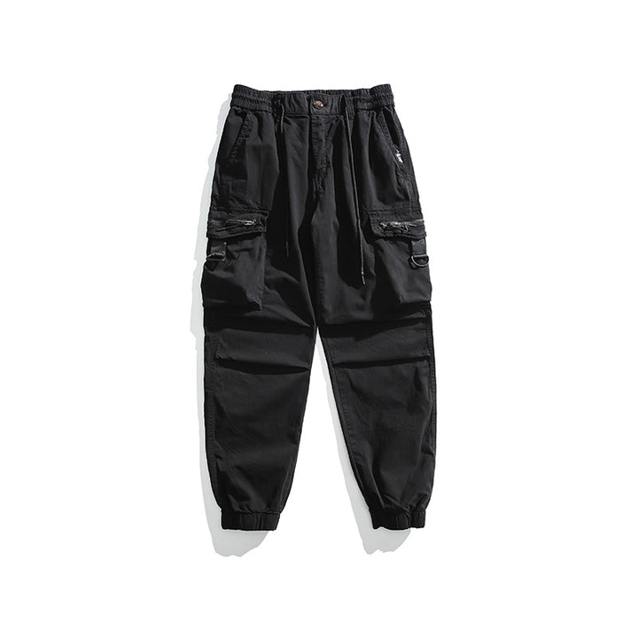 Herren Multifunktionale Cargo-Jogginghose mit D-Ringen, Reißverschluss‑Klappen und elastischen Bündchen Echo Archiv