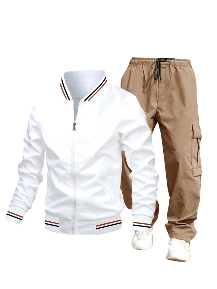 Herren Sportliche Jacke und Cargo-Hose Set Echo Archiv