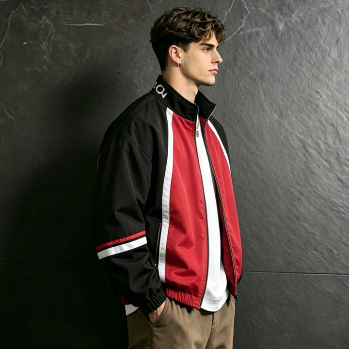 Herren Sportliche Übergangsjacke mit hohem Kragen und Reißverschluss Echo Archiv 1788241955