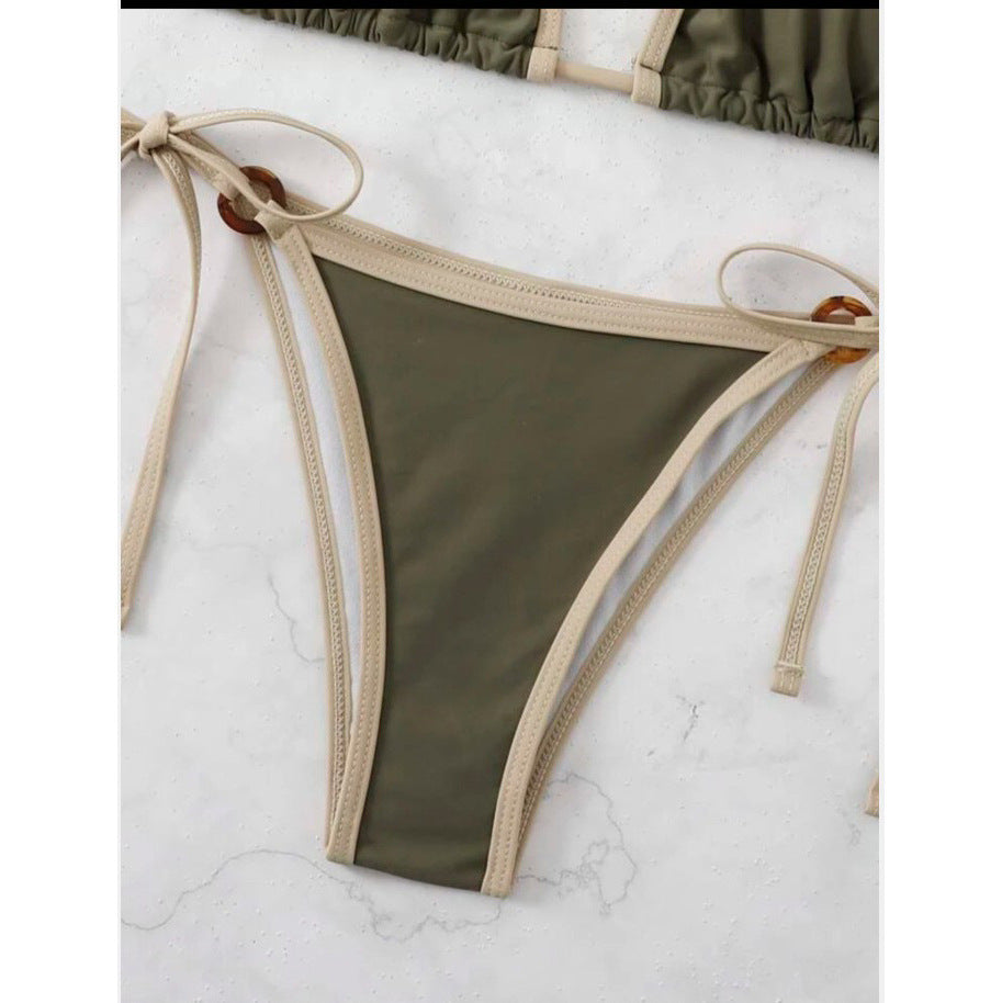 Damen Triangel-Bikini mit verstellbaren Bändern und eleganten Akzenten Echo Archiv