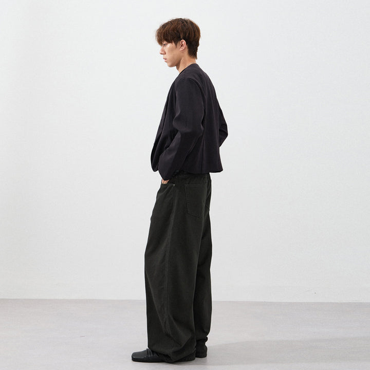 Herren Ultraweite Baumwoll-Twill-Palazzohose mit fließender Oversize-Silhouette Echo Archiv