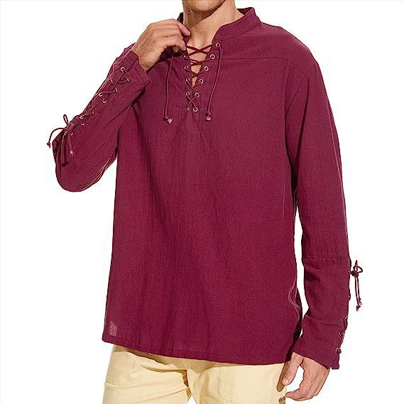 Herren Langarmshirt mit modernem Schnürdesign und lässigem Schnitt Echoarchiv