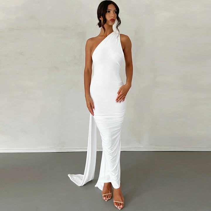 Damen Elegantes One-Shoulder Abendkleid Echo Archiv