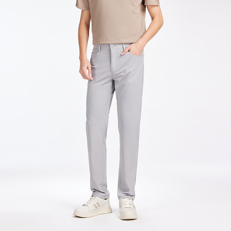 Herren Stretch-Chinohose mit praktischem Taschen-Design und schmaler Passform Echoarchiv