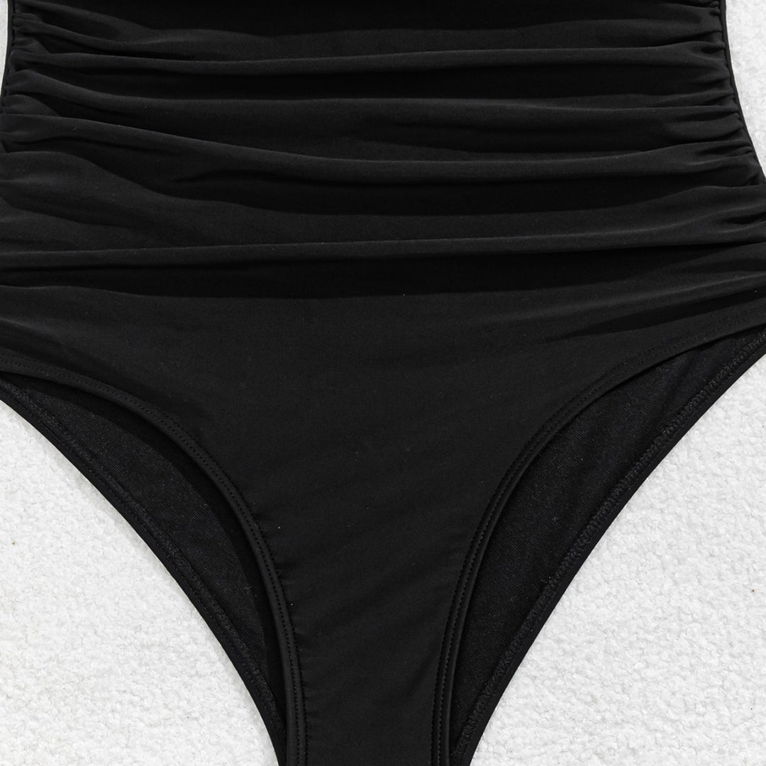 Damen Eleganter Badeanzug mit dekorativem Cut-Out und figurformendem Schnitt Echo Archiv