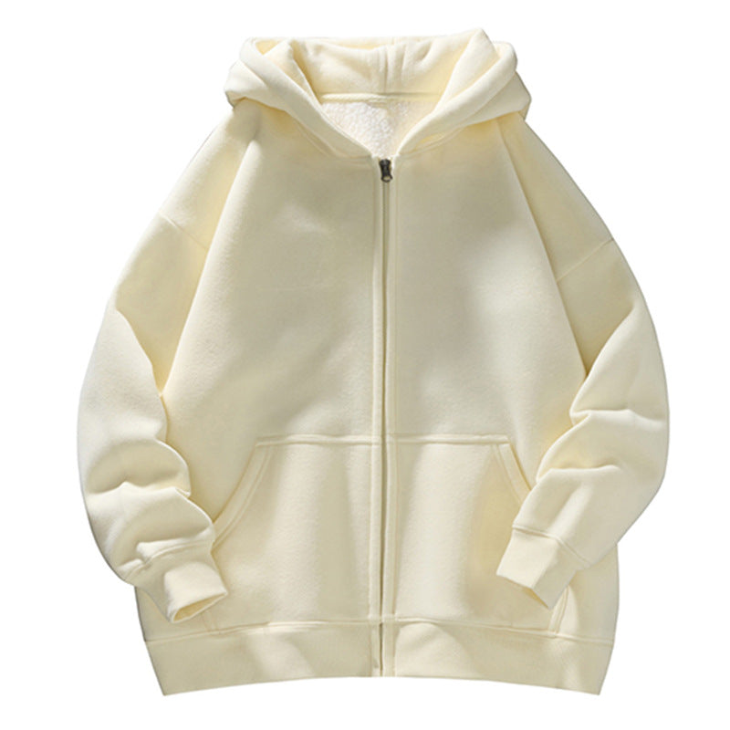 Unisex Oversize-Kapuzenjacke mit durchgehendem Reißverschluss, Teddyfutter und Känguru-Taschen Echo Archiv