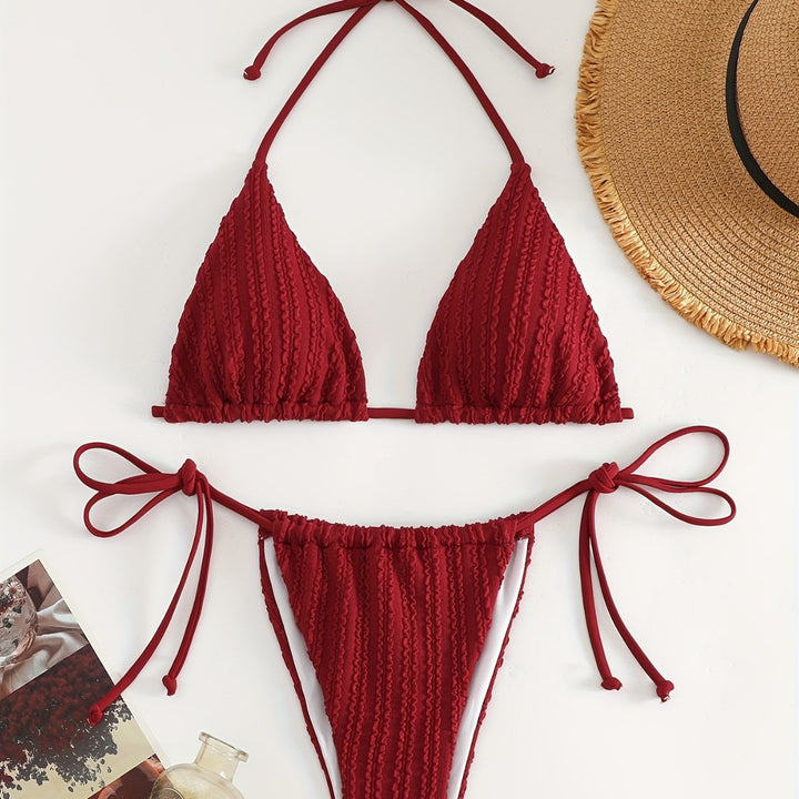 Damen Triangel-Bikini mit raffinierten Rüschen Echo Archiv