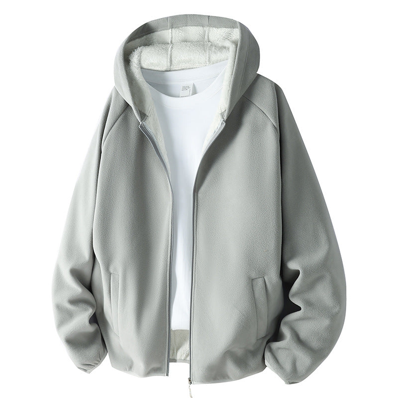 Unisex Fleecejacke mit Teddyfutter und Kapuze Echoarchiv