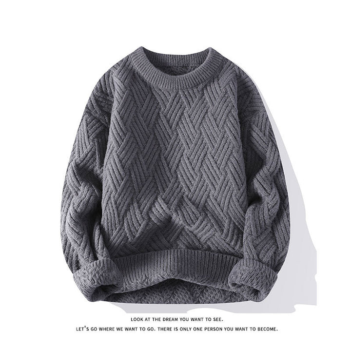 Damen nan grobgestrickter Oversize-Pullover mit Zopfmuster und elastischem Rippbund Echo Archiv