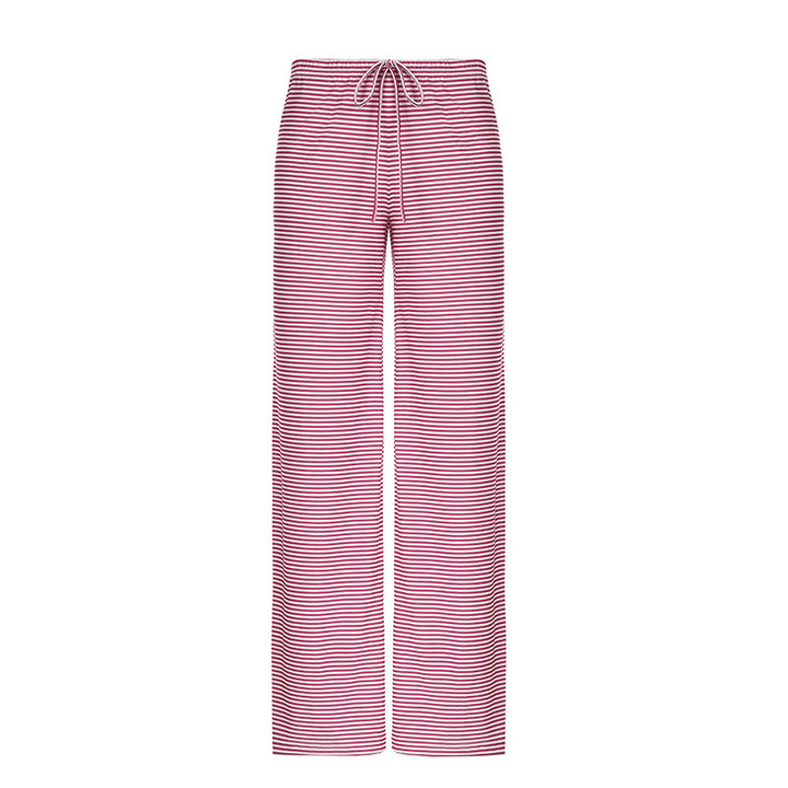 Damen nan leichte Jersey Loungehose mit Tunnelzug und weitem Bein Echo Archiv