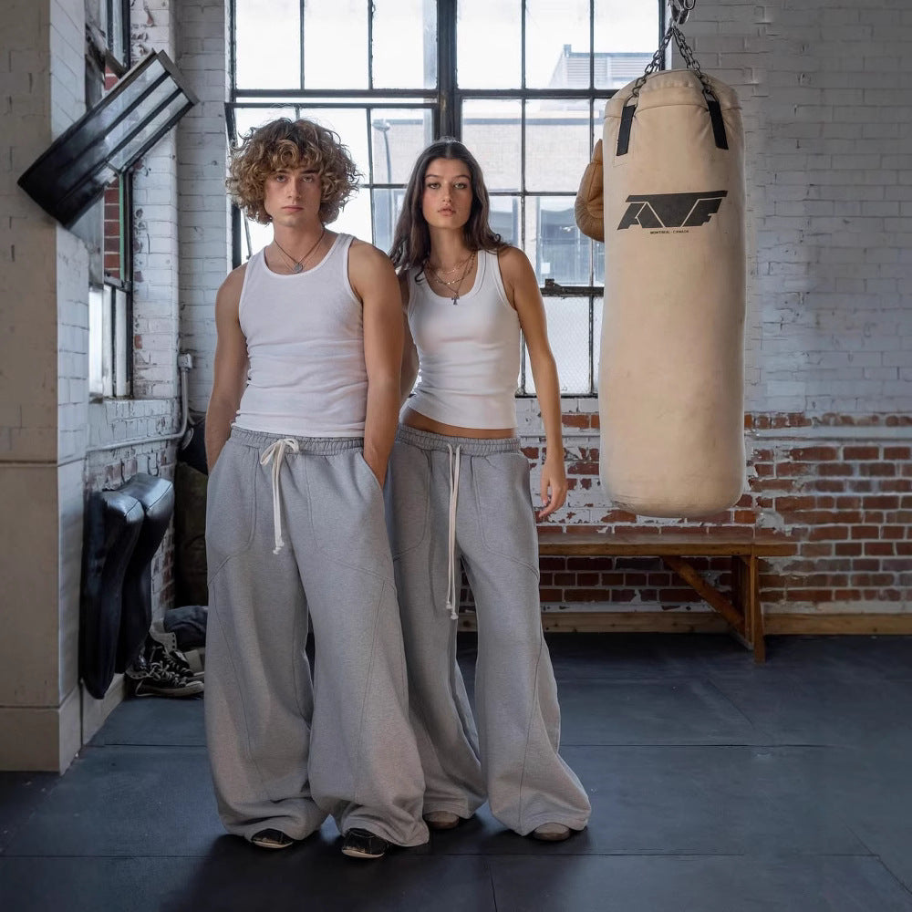 Herren Hohe Taille Entspannte Passform Jogginghose Echoarchiv