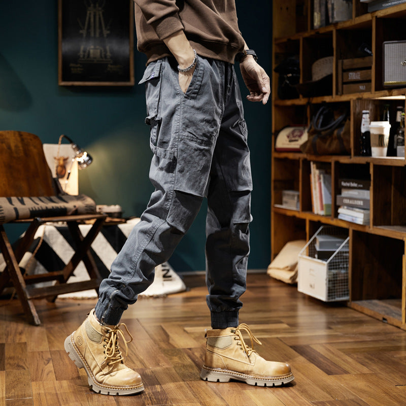 Herren Multifunktions-Cargojoggerhose mit elastischem Komfortbund, Karabiner‑Loop und Zipper-Knöchel Echo Archiv