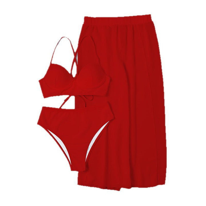 Damen Bikiniset mit schwingendem Maxirock Echo Archiv