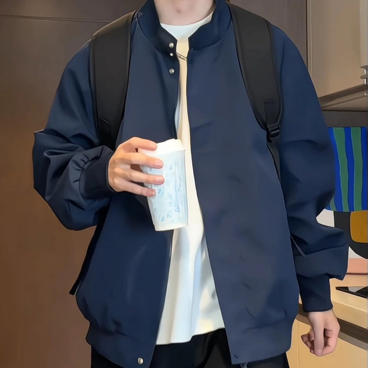 Herren Lässige Funktionsjacke mit hohem Kragen Echoarchiv