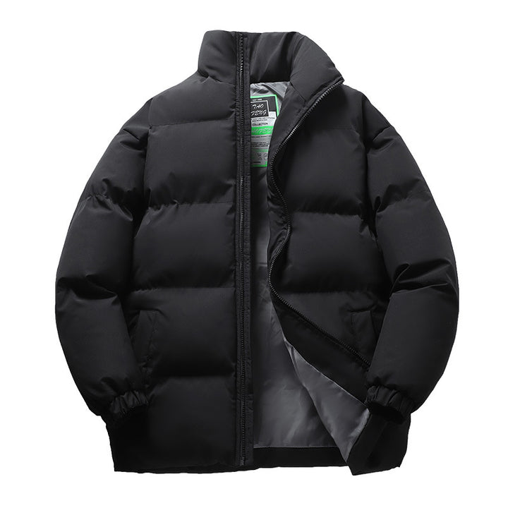 Unisex nan gesteppte Winterdaunenjacke mit hohem Stehkragen und elastischen Bündchen Echo Archiv