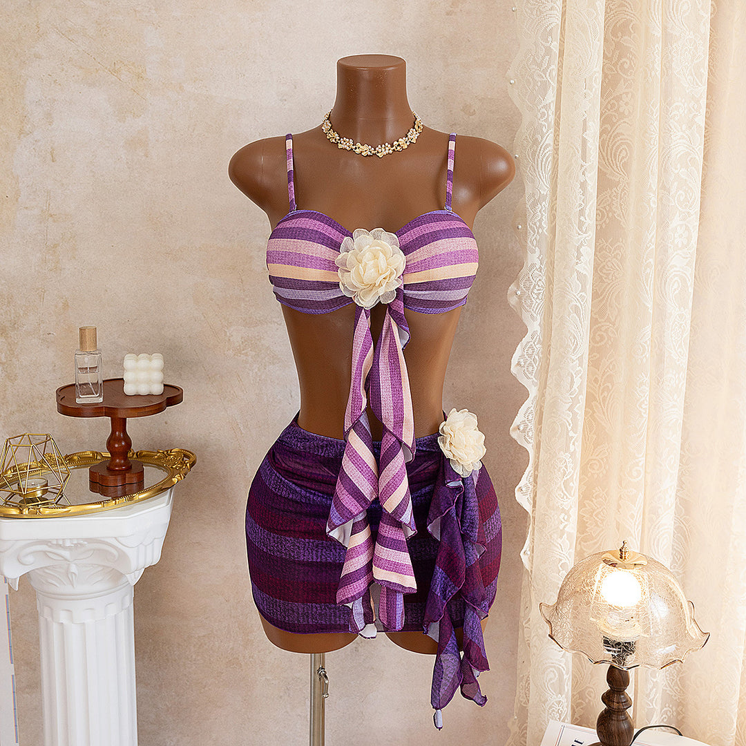 Damen Bandeau-Bikini mit raffiniertem Wickelrock Echo Archiv