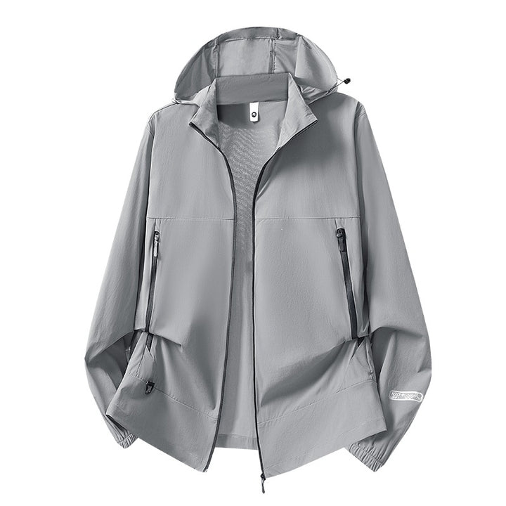 Herren Leichte Softshell-Übergangsjacke mit Kapuze, wind- und wasserabweisender Hülle & verstellbarem Kordelsaum Echoarchiv
