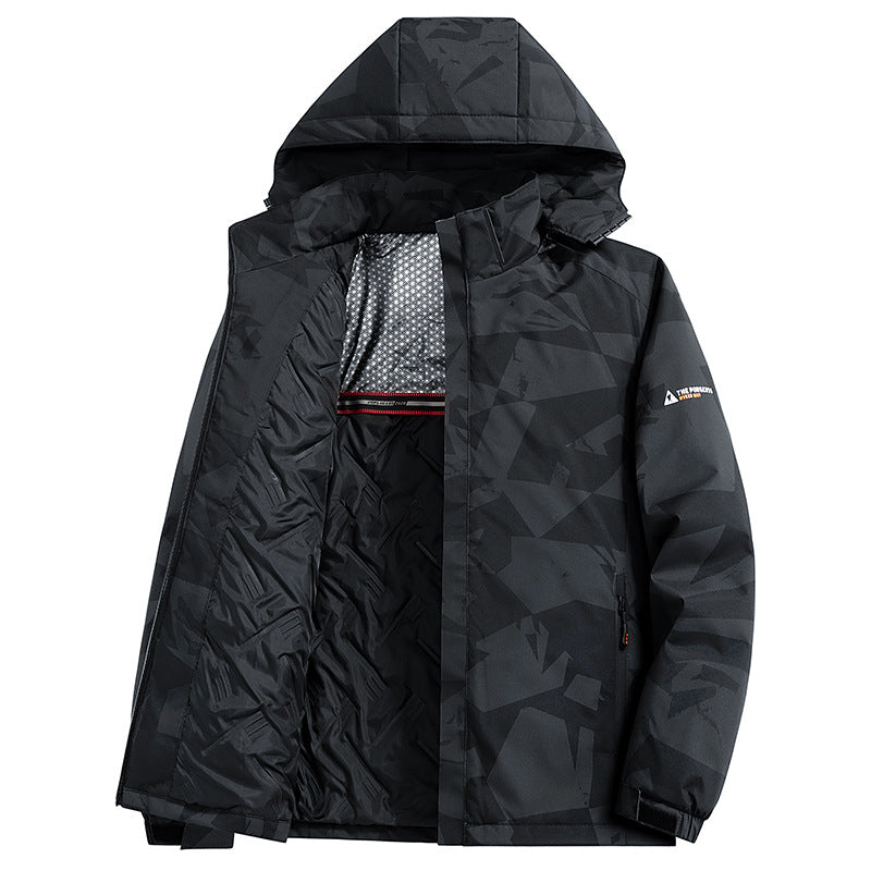 Herren urbane Funktionsjacke mit Kapuze Echo Archiv
