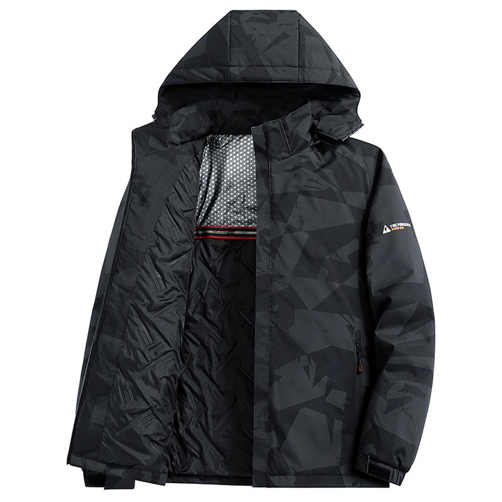 Herren urbane Funktionsjacke mit Kapuze Echo Archiv