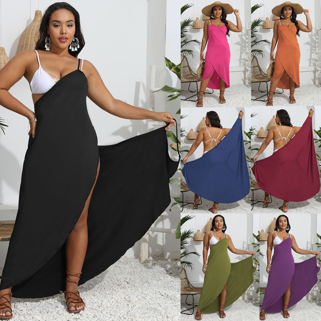Damen Maxi-Kleid mit angesagtem Wickeldesign Echo Archiv
