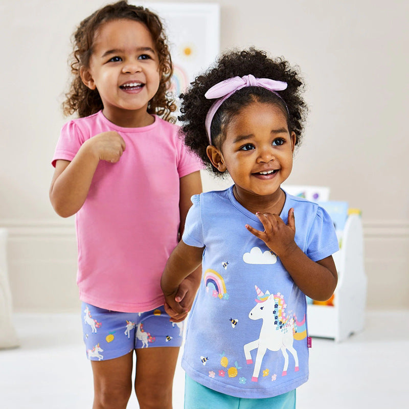 Mädchen T-Shirt mit verspieltem Einhorn-Design Echo Archiv