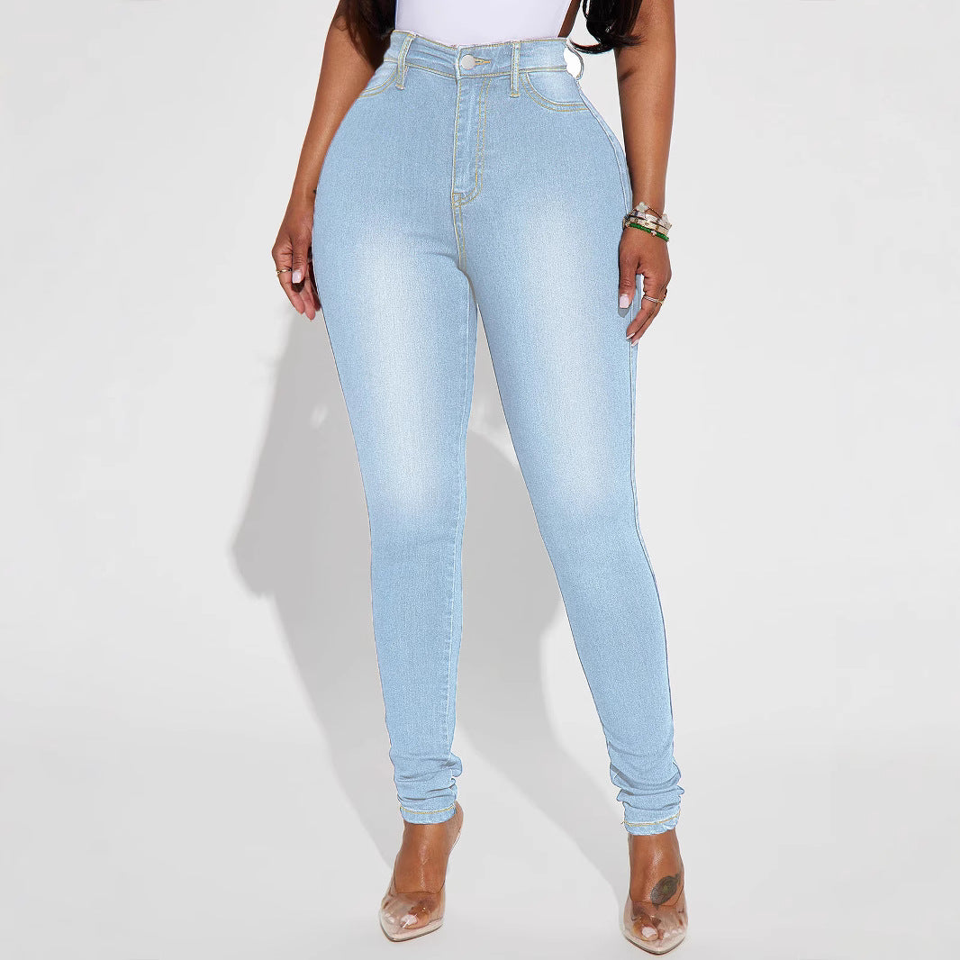 Damen High-Waist Skinny-Jeans mit formendem Stretch und schmalem Bein Echo Archiv