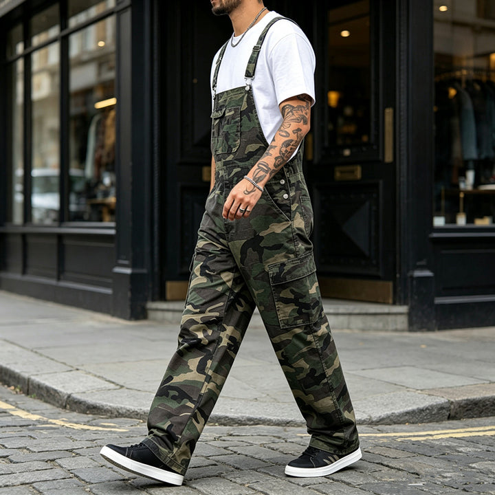 Herren Modische Camouflage Latzhose Echoarchiv