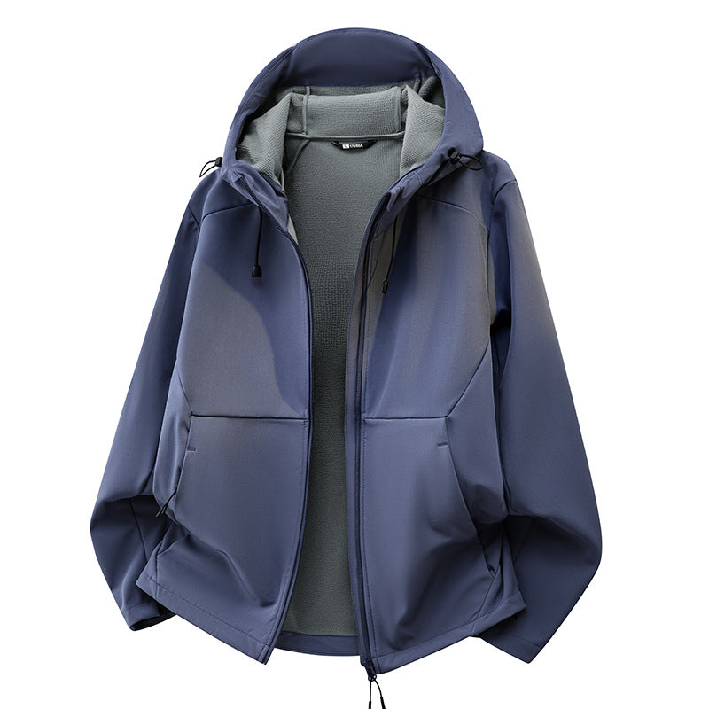 Unisex Softshell-Übergangsjacke mit Fleece-Innenfutter, Kapuze & wasserabweisender Beschichtung Echoarchiv
