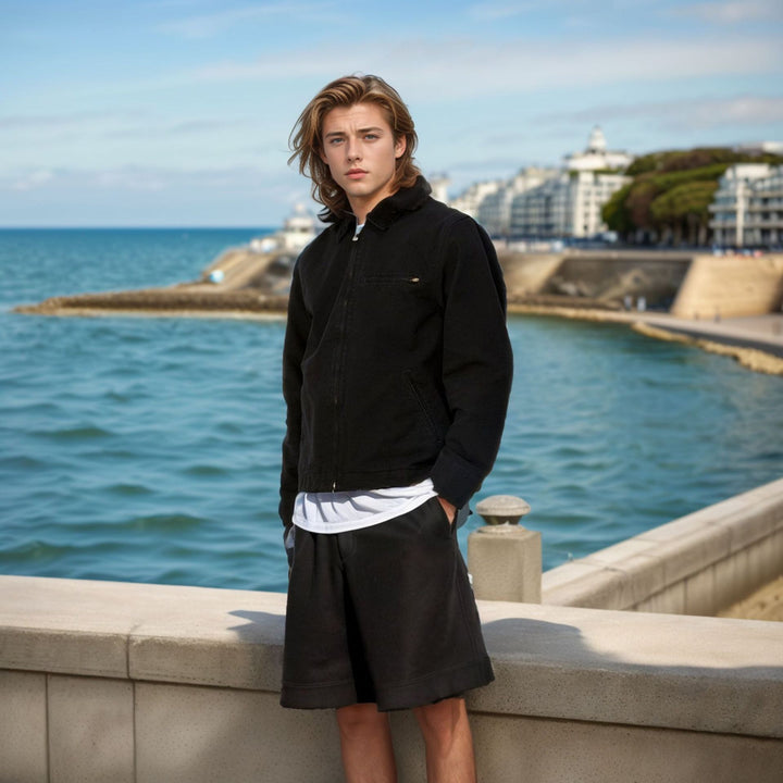 Herren lässige Übergangsjacke mit praktischen Taschen Echoarchiv