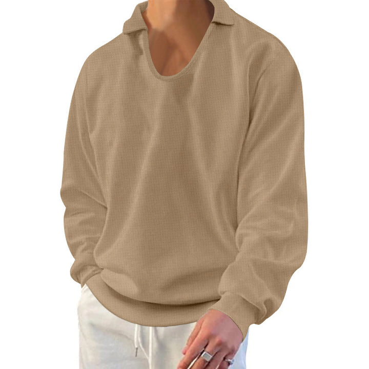 Herren lässiger Pullover mit strukturiertem Stoff und modernem Schnitt Echoarchiv
